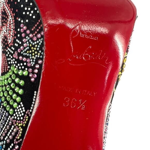 Christian Louboutin Limited Edition Hot Chick Starlight Embellished Pumps 100MM - Picture 15 of 16